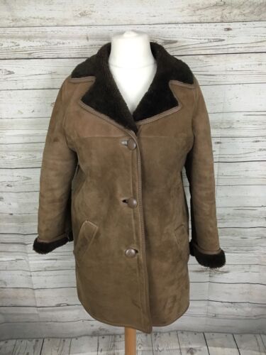 Women's Sheepskin Coat - U12 - Brown - Great Condition - Afbeelding 1 van 6