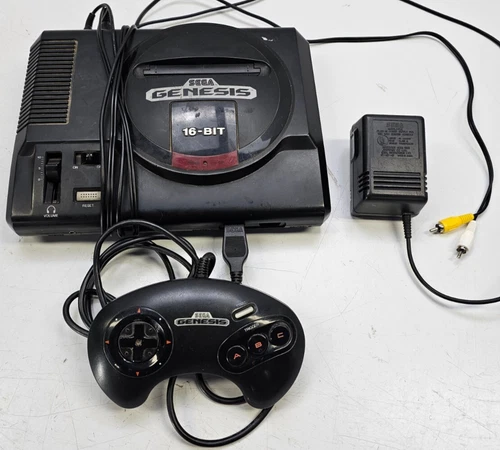Sega Genesis 16 Bit Model 1601 Console With Controller Tested & Working