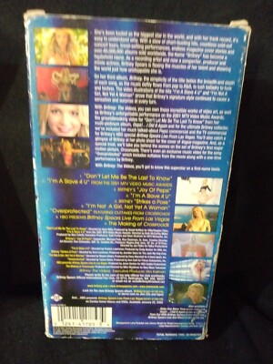 LOT Of 2 VHS Britney Spears Live from Las Vegas DREAM WITHIN A