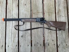 NEW Cowboy Ranger Revolver Carbine Rifle Toy Cap Gun - Black 97-6