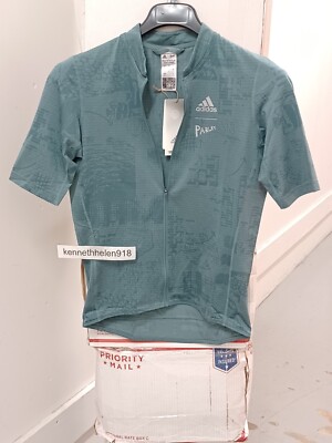 ADIDAS PARLEY SHORT SLEEVE CYCLING JERSEY HF9021 GREEN MENS SIZE