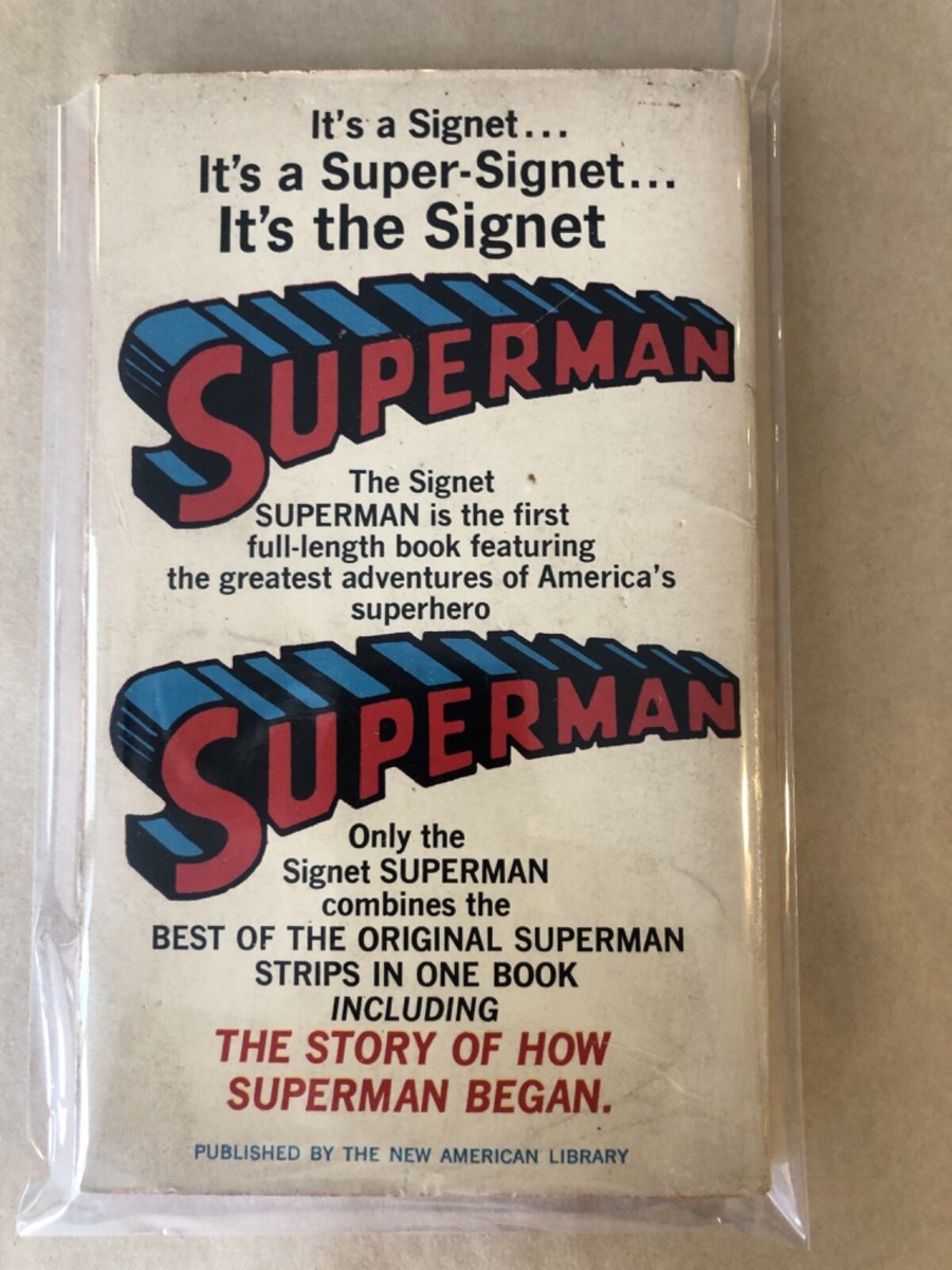 Superman Signet Paperback D2966, First Printing 1966 Best of