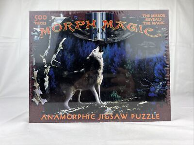 VTG 1999 Morph Magic Mirror Jigsaw Puzzle 500 Pieces Wolves New Sealed ...
