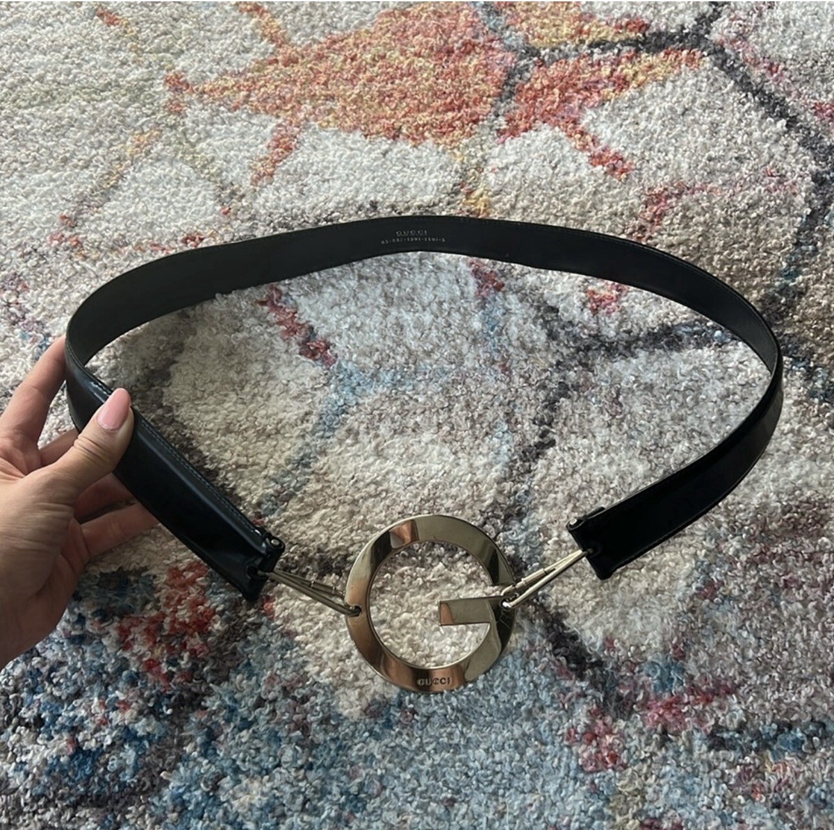 1996aw GUCCI by Tom Ford レザーベルト Gucci Tom Ford 1996 Leather Gold Gilt Buckle Belt Harness