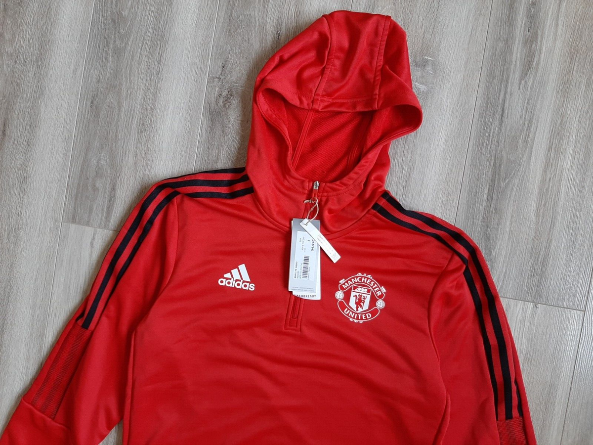 ADIDAS MANCHESTER UNITED FOOTBALL TRAINING HOODIE 2020 SOCCER S
