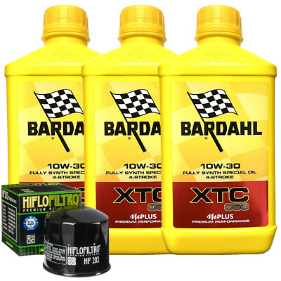 Wartungsset Öl Bardahl XTC 10W30 Für Honda VF500 FF F2F 1985-1987