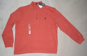 mens orange mock turtleneck