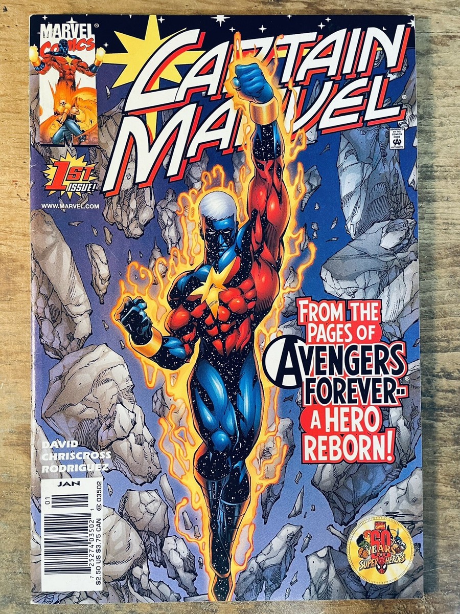 CAPTAIN MARVEL #1 (2000) NEWSSTAND 4TH SERIES GENIS-VELL RICK