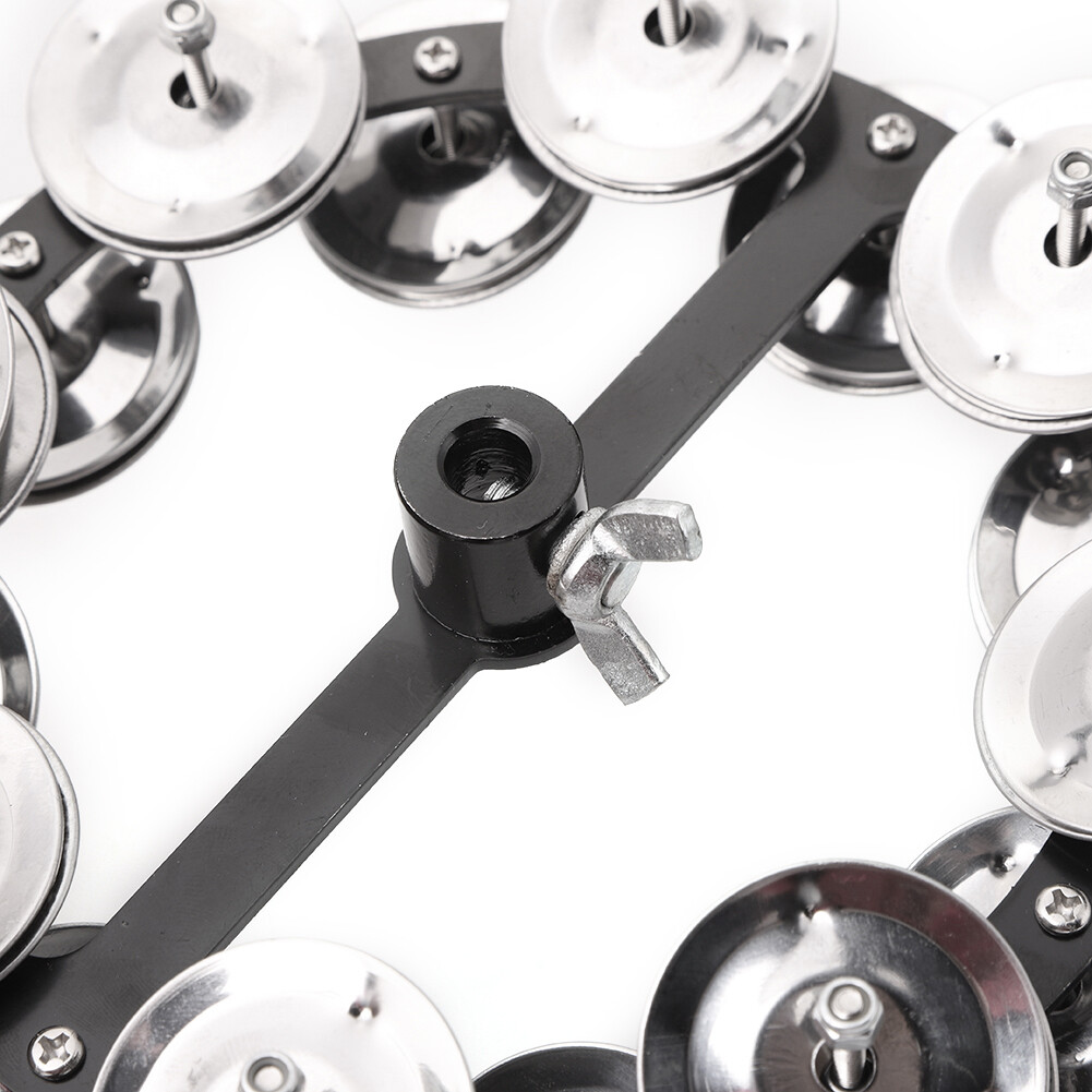 Hi Hat Tambourine Steel Bells Portable Percussion Instrument Musical Accessories eBay