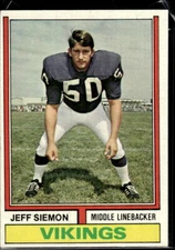 1974 Topps #319 Jeff Siemon