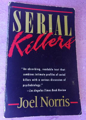 Serial Killers by Joel Norris Psychobiology Psychology Book Softcover 1989 VTG