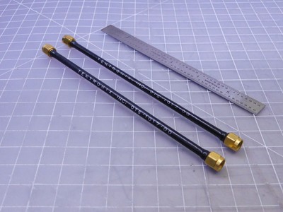 TEKTRONIX 015-1017-00 SEMI-RIGID DELAY CABLE 750 PICO-SEC,6.5'', COAX SMA MALE-MA