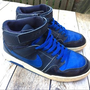 nike blue and black high tops