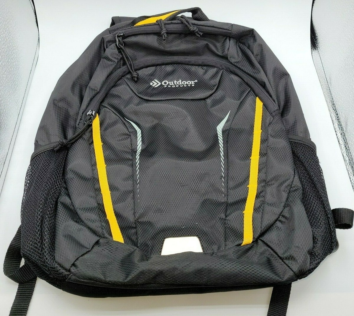 Outdoor Products Back Pack Black Adjustable Straps Waterproof