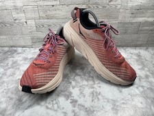 Hoka One One Rincon Sneakers Women 9M Running Shoes Peach Pink Blue Athletic