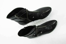 Bottes Fidji En Cuir Noir - Doublure Cuir - Talon 9 Cm - Pointure 40 - Occasion Très Bon état