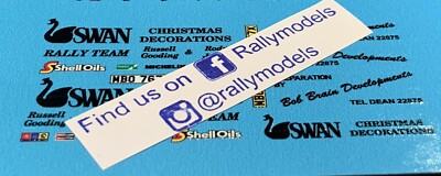 1/43 Decals Ford Transit Assistance IXO Rallye Portugal Chevette HSR Gooding 84