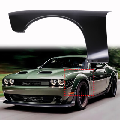 Fender For 08-22 Dodge Challenger Front Driver Side Primed Steel 68275471AA