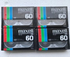 NEW LOT OF 4 MAXELL P6-60 60MINUTES 8mm VIDEO CASSETTE VCR SEALED