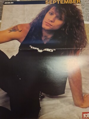 A3 Large JON BON JOVI / DAN REED NETWORK 80S CLASSIC POSTER RAW MAGAZINE 