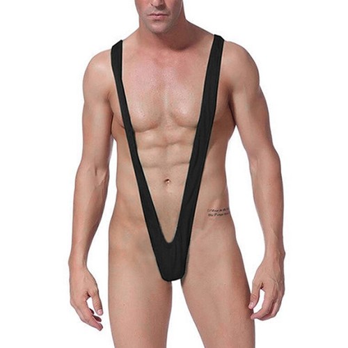 Sexy Men's Borat Mankini Thong Sling Shot Underwear Swimsuit Lingerie Bikini✔ - Afbeelding 8 van 21