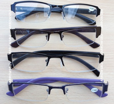 Halbrand Halbrand Lesebrille +1,0 +1,5 +2,0 +2,5 +3,0 +3,5 +4,0 UK Verkäufer