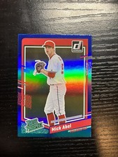 2023 Donruss Baseball Rated Prospect Base Holo Blue #58 Mick Abel
