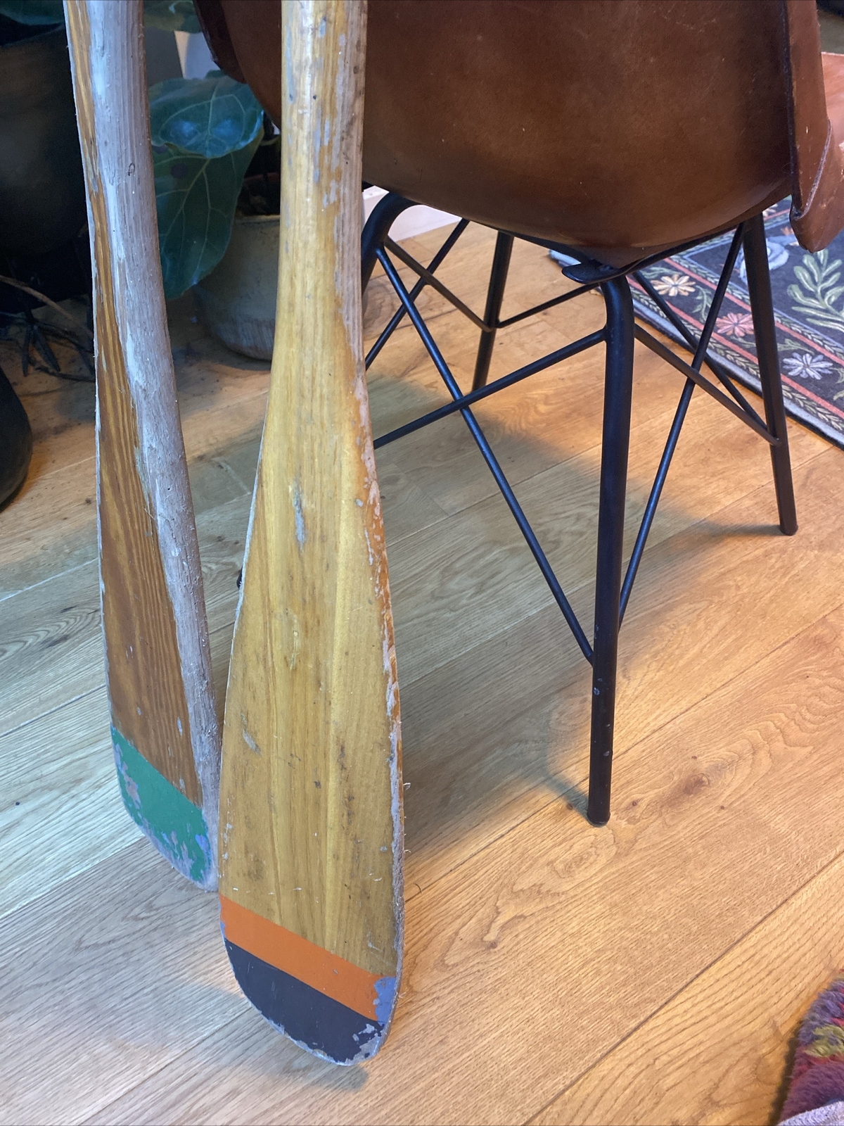 Vintage Wooden Boat Oars / Paddles eBay