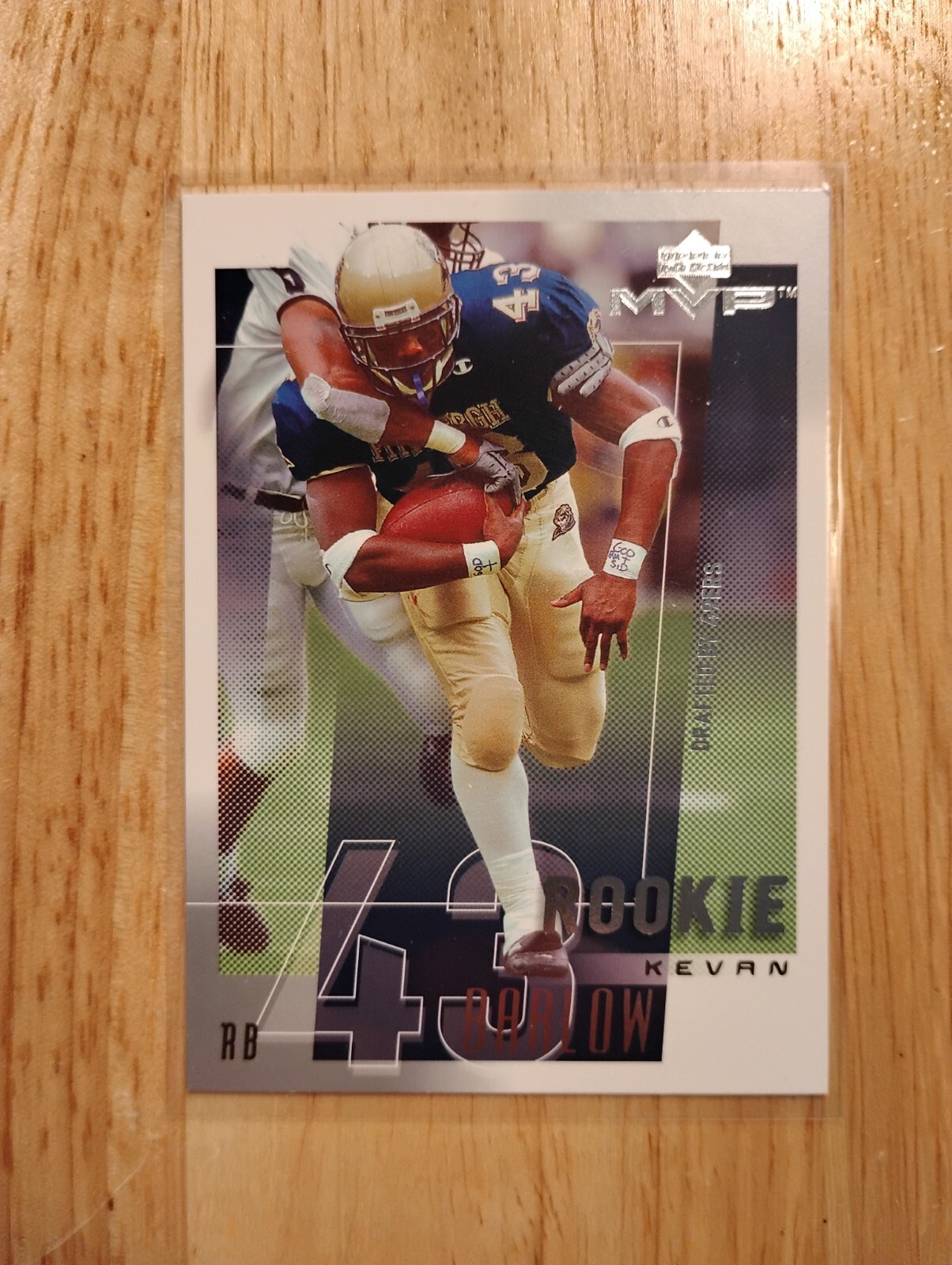 2001 Upper Deck MVP Kevan Barlow #296 Rookie Card (RC) - San Francisco 49ers