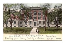 Science Building at F&M College Lancaster Pennsylvania Postcard Germany Color