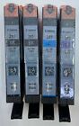Lot of 4 Genuine Oem Canon Pixma 281 Printer Ink (2) Black, Cyan & Photo Blue