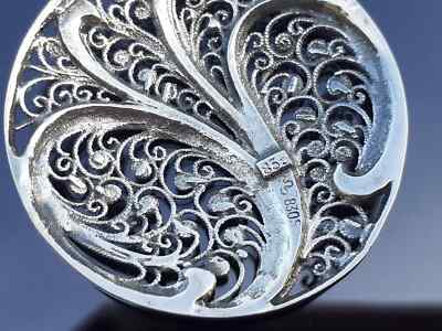 Pendant necklace Aage prydz Norway sterling silver vintage 