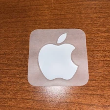Apple Logo Sticker Decal, White - Genuine OEM - Includes 1 Sticker iPhone