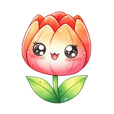 Wall decal sticker watercolor flower wall sticker 18x18 cm large