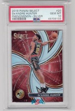 PSA 10 De'Andre Hunter RC ▪ 2019-20 Select  Phenomenon  SILVER Prizm #20  Rookie