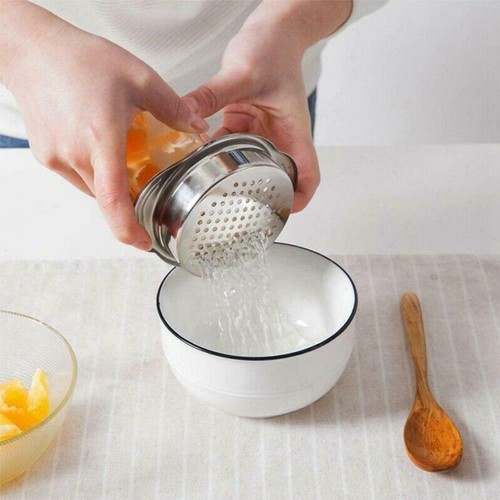 Steel Food Can Strainer Sieve Tuna Press Remover Drainer Sel New L9 - Picture 4 of 9