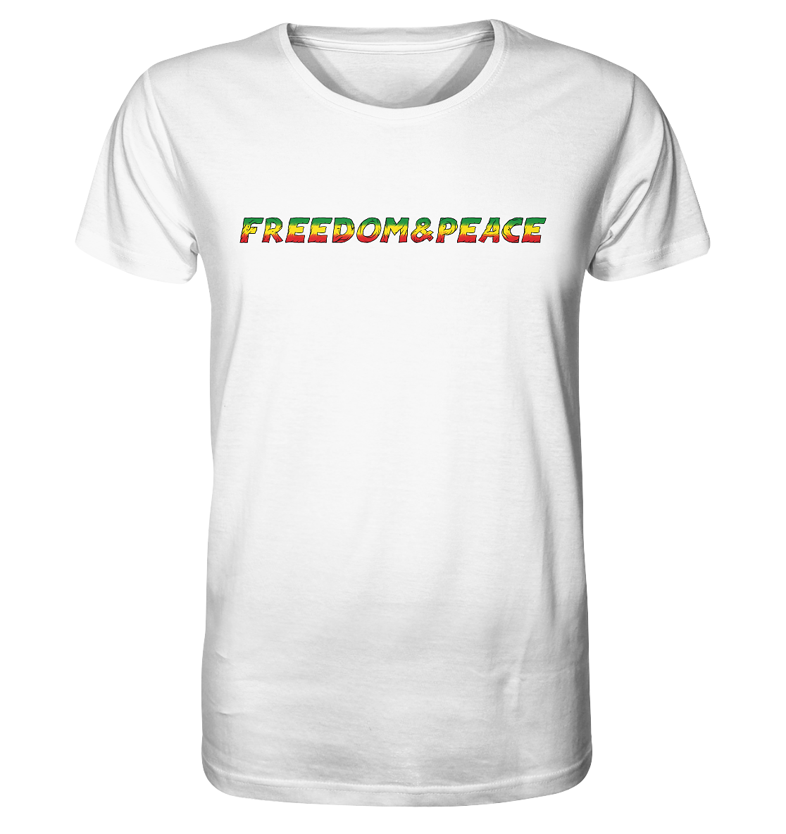 ALTRA Freedom Peace Rastafari Reggae Giamaica Marley Hippie Maglia 100% Cotone Biologico