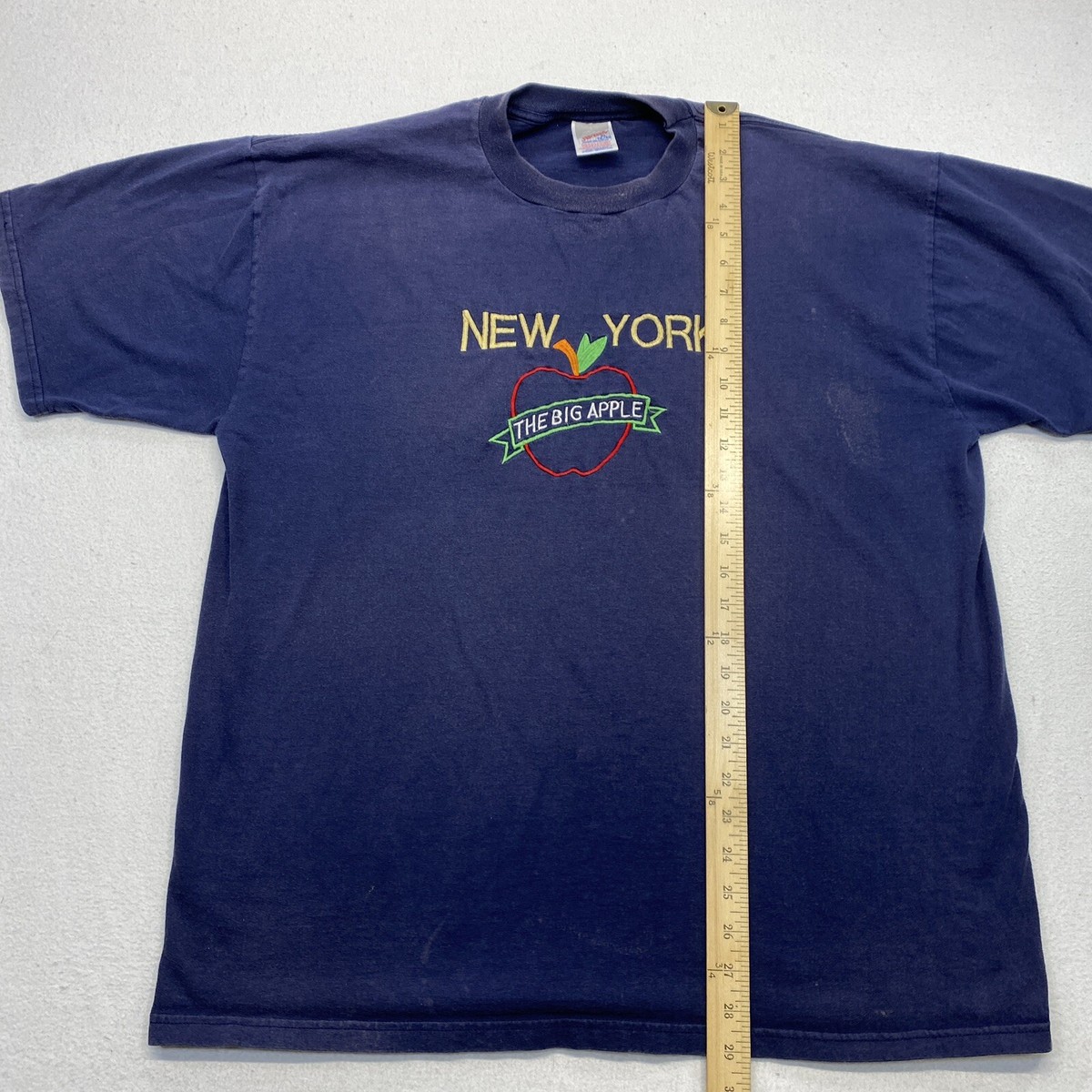 Vintage New York The Big Apple T Shirt Adult XL Blue