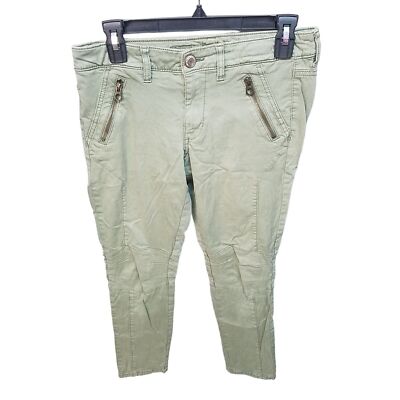 American Eagle Womens Size 6 Green Solid Jegging Ankle Pants