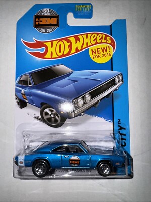 HOT WHEELS '69 DODGE CHALLENGER 500 HEMI, BLUE; 2015 HW CITY SERIES 19/250