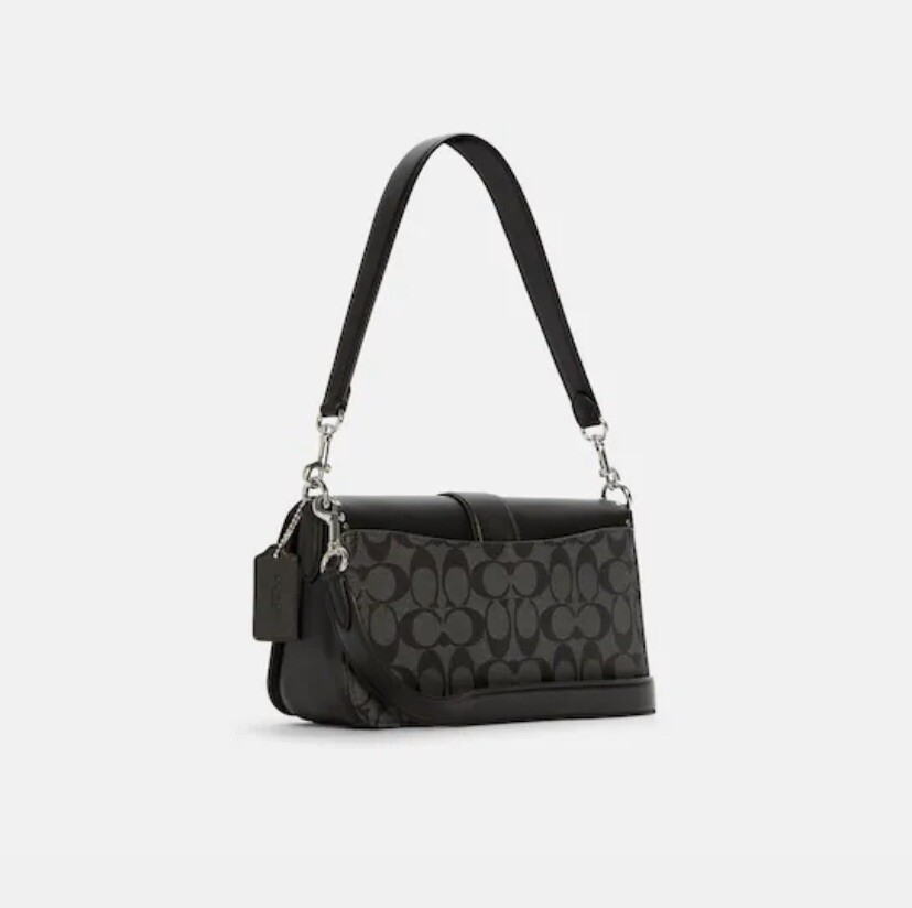 Coach Georgie Shoulder Bag in Colorblock Signature Canvas With
