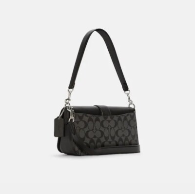 Coach Georgie Shoulder Bag In Colorblock Signature Canvas With