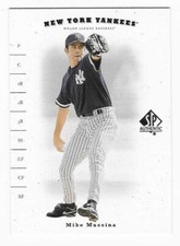2001 Upper Deck SP Authentic Mike Mussina New York Yankees Baseball Card #39 HOF