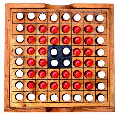 Othello Obversi Box small Knobelholz Umdrehstein Strategiespiel Wende den Stein