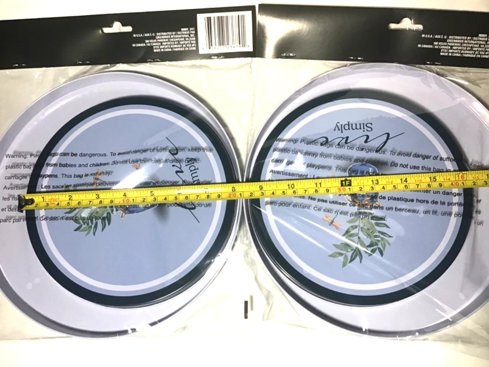 4 Electric Stove Burner Covers LIVE SIMPLY Decorative 2(8”) and 2(10”) Blue Tone - Image 4 of 4