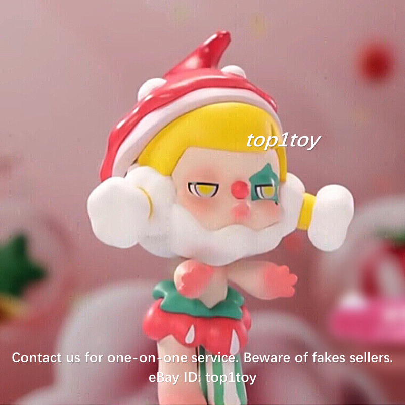 POP MART ストロベリー・ドールズ 2体セット POP MART x SKULLPANDA Candy Monster Town Strawberry Clown
