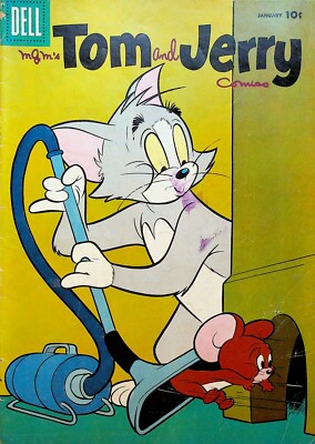 Tom and Jerry 150 Dell Comics 1957 Vacuum Cleaner 