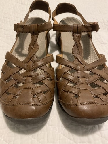 Sandalias Bare Traps Mujer Florrie Cuero Punta Cerrada Marrón Punta - Imagen 2 de 9