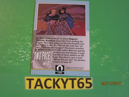 BATMAN ANIMATED SERIES 2 1993 SINGLE CARD(S) NEW YOU CHOOSE - Picture 28 of 130