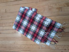 NEW 100 Cashmere Plaid Scarf Made In Scotland